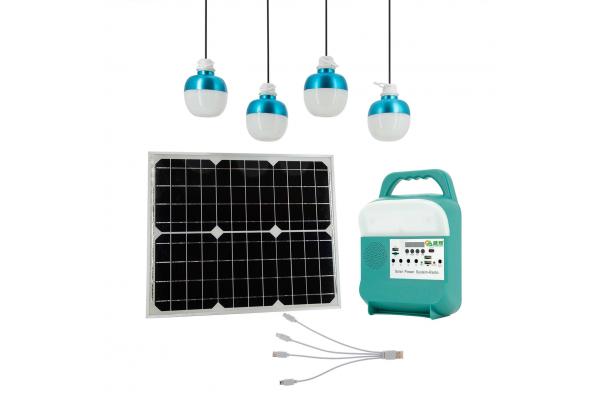 Household Solar Speaker Power Lighting System Energy With USB Fm TF Radio
