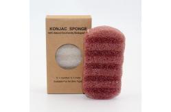 China 11g Konjac Wave Cleansing Sponge Skin Exfoliating Shower Sponge For Rosacea supplier