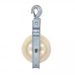 Seat Hook Type Stringing Pulley Block 5KN 20KN Aluminum Alloy MC Nylonwheel for sale