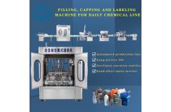 China Double Heads Shampoo Washing Liquid Filling Machine Tracking Capping Equipment supplier