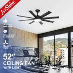 15cm 8 Matal Blade Ceiling Fan For Swimming Pool Yoga Studio for sale