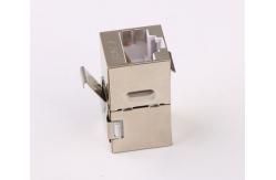 China STP CAT6 RJ45 Keystone Jack In - Line Coupler Metal Material With Gold Plating supplier