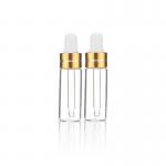 Clear Glass Essential Oil Bottle With Aluminum Dropper Whole Set