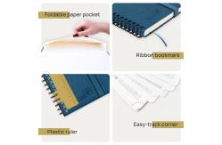China 4.33x6.69 Inch ECO Friendly Academic Planner With Ruler Paper Pocket supplier