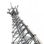Angle Hot Dip Galvanized 100 Foot Self Supporting Tower Three Legged for sale