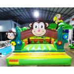 Kindergarten Inflatable Bounce Houses Monkey Jumping Bouncy Castle for sale