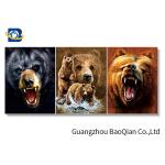 3d Effect Lenticular Image / Poster With White Mdp Frame , Free Sample Cat Animal Picture for sale