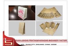 China Roll Feeding Square Bottom Paper Automatic Bag Making Machine with one line supplier