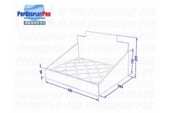 China 4C Offset Counter Display Boxes Honeycomb Paper 3 Tiers Key Ring 300gsm supplier