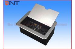China Conference Room Table Electrical Outlets , Flip Up Desk Mounted Power Sockets supplier