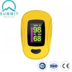 Medical Grade Handheld Pulse Oximeter , CE Yellow Fingertip Pulse Oximeter for sale