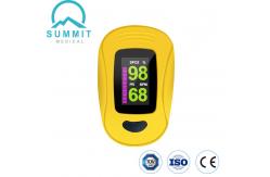 China Medical Grade Handheld Pulse Oximeter , CE Yellow Fingertip Pulse Oximeter supplier