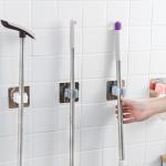 Custom Wall Mounted Mop And Broom Holder Gripper Tools