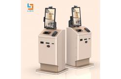 China QR Code Scanner Cash Coin Module ADA Key Hotel Self Check In Kiosk supplier