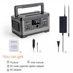 DC15V 6A 500W 520WH Portable Solar Energy System Solar Rechargeable Generator for sale