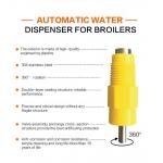 Broiler Nipple Poultry Feeder Drinker 38.8mm Automatic Nipple Drinker Chicken for sale
