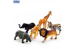 China Custom Plastic PVC Wild Animal Figures Toys For Toddlers OEM Design supplier