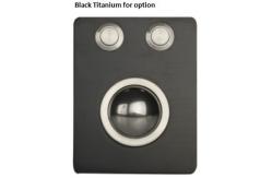 China IP65 vandal proof metal trackball pointing device with 2 mouse buttons supplier