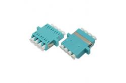 China LC OM3 QUAD One-piece Adapter With Flange supplier