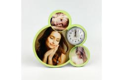 China Wooden 137g Sublimation Alarm Clock For Table supplier