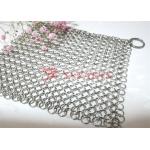 Food Grade Chain Mail Cast Iron Skillet Cleaner Woven With 1.2mmx10mm Rings for sale