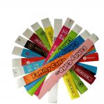 Customizable Tyvek Paper Wristbands Waterproof for Event Party Meeting and Easy Crowd Control for sale