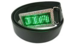 China LED runing signs and message belt buckle supplier