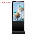 LED LCD Indoor Digital Advertising Display Signage With 4cm Ultra Thin Body for sale