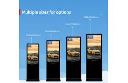 China Wifi Ultra Slim Indoor LCD Digital Signage Advertising Kiosk With Tempered Glass supplier