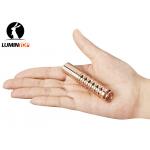 China Rose Gold Lumintop Copper Worm Flashlight , AAA Battery LED Pocket Torch manufacturer