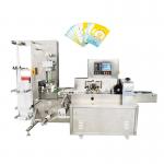 220v Wet Wipes Packing Machine Servo Driven Punching Labeling Wet Tissue for sale
