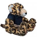 Sitting Leopard Soft Plush Stuffed Animals Adorable Design Machine Washable