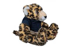 China Sitting Leopard Soft Plush Stuffed Animals Adorable Design Machine Washable supplier