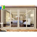 50mm Thickness Sliding Partition Walls Aluminium Glass Sliding Door Soundproof Floor Track Sliding Door for sale