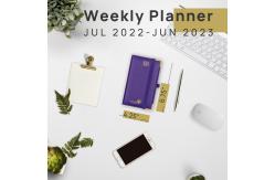 China FSC Purple Mini Academic Planner 2023 2023 With Monthly Weekly Plans supplier
