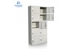 China 5 Tiers 10 Doors Knocked Down Structure Steel File Storage Locker supplier