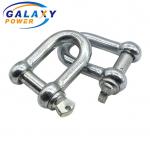 High Strength Heavy Duty Shackles , Safety Bolt 1T-30T Rated Load Lifting D Shackles for sale