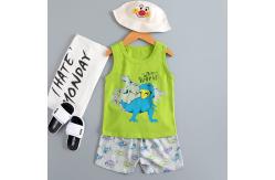China Printed Pure Cotton Sleepwear / Pyjamas Age 12 breathable versatile design supplier