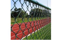 China Galvanised Line Post Pvc Coated Chain Link Fence Roll 4mm Diameter 6ft supplier