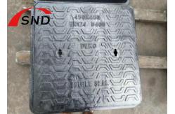 China Double Sealed Ductile Iron Manhole Cover Black Square Storm Drain Cover supplier