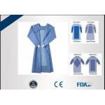 Fluid Resistant Disposable Surgical Gown For Virus Contaminated Areas for sale