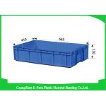 33L Plastic Stacking Boxes PP , Plastic Storage Crates  Rectangle Folding for sale