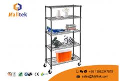China Movable Adjustable Wire Storage Shelve Powder Coating 6 Tier Heavy Duty supplier