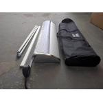 Wide board Retractable Roller Advertising Aluminum Banner Stand Roll up Display  85x200cm