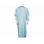 Blue Spunlace Surgical Gowns Disposable Hospital Gowns Soft Non Woven for sale