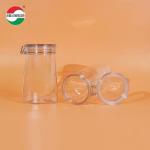 1080ML Recycled Transparent Storage Plastic Clear PET Cans Sealed Jar With Screw Lid Pet Food Coffeeealed Jar for sale