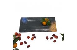 China Rectangle Melamine Camping Plates Set Smooth With Galaxy Pattern supplier