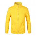35% Polyester Athletic Pullover Hoodie 160gsm Yellow SGS Raglan Sleeves for sale