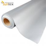 32 Oz Grey Silicone Rubber Coated Glass Fiber Fabric For Heat Shield And Fire Retardant for sale