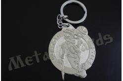 China Imiation Hard Enamel Logo Metal Key Rings For Men , Engraved Metal Keychains supplier